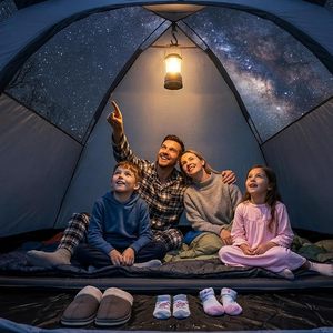 Tente de camping dôme personnalisée pour 3-4 personnes, 215 cm, spacieuse, imperméable 210D, PU 2500 mm, installation facile, tente familiale d'extérieur pour les voyages et les festivals - Product Image 3