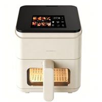 Friteuse à air numérique 4,0 L à prix réduit avec commande tactile intelligente 80-200 ° Cuisinière intelligente sans huile certifiée GS CE CB 1200W