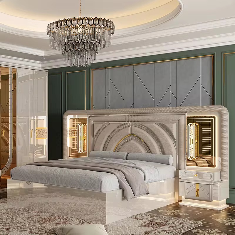 Luxury Wood King Size Bedroom Set