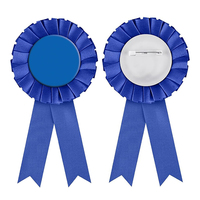 Ensemble d'épingles de bouton colorées vierges de logo personnalisé de haute qualité insigne de ruban de récompense de rosette de motivation avec crochet pour des événements