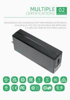 Adaptateur secteur AC/DC 24V 3A 12V 6A 72W Convertisseur d'alimentation AC 100V ~ 240V vers DC 24V 3 ampères Transformateur 12 volts 6 ampères