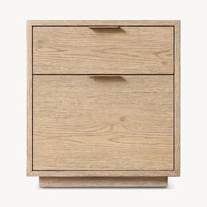 Table de chevet en bois massif de style artisanal <span class=keywords><strong>vintage</strong></span> américain RH French, avec deux tiroirs, personnalisable pour chambre à coucher et salon - Product Image 3