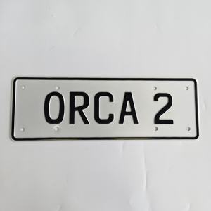 Kustom besi aluminium timbul kualitas tinggi plat nomor mobil tahan air untuk dekoratif - Product Image 2