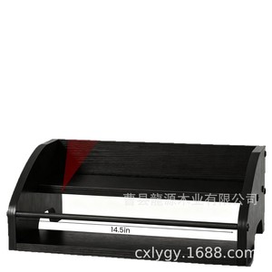 Étagère de rangement en bois pour bouteilles, support à plusieurs niveaux pour sirops de café, étagère de rangement, présentoir à bouteilles double couche pour comptoir - Product Image 2