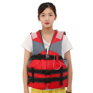 Chaleco Salvavidas Reflectante Rojo para Adultos, 150N de Flotabilidad, Certificado CE, Chaqueta Flotante de Seguridad de Tela Oxford - Product Image 4