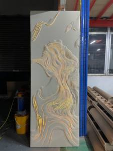 Luxus Modern Interior Bestickte Leder Carving Panel Board of Directors, Hotel Lobby Office Luxus Hintergrund Wand paneel - Product Image 4