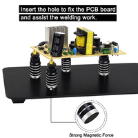 Troisième Pana main pistolet à Air chaud cadre PCB support de carte support de pistolet thermique aider les mains à souder outil de troisième main pour la réparation de soudure