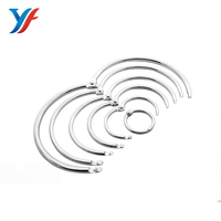 YF Marke SGS-Zertifizierte Metall-Buchringe/Loseblatt-Ringe/Binder-Ringe - Verschiedene Größen Silber Vernickelt für Bürobedarf