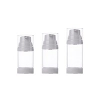 Flacon pompe sans air en plastique vide de luxe écologique pour cosmétiques, 100 ml, 120 ml, 150 ml, impression d'écran pour les soins de la peau, vente chaude
