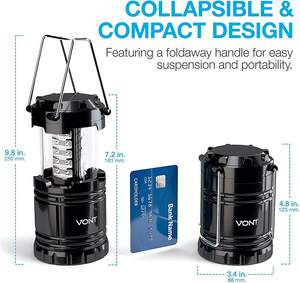 Camping Lanterne LED Super Lumineux Portable Doit Avoir Pendant L'extérieur D'urgence <span class=keywords><strong>Tempête</strong></span> Panne Pliable Survie Lumières Poisson <span class=keywords><strong>Lampe</strong></span> - Product Image 6