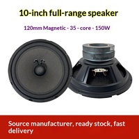 HDT&OEM Haut-parleur de milieu de gamme pleine fréquence 10 pouces, version améliorée, avec boîtier de rangement, pour KTV, chant et écoute de musique, haute puissance