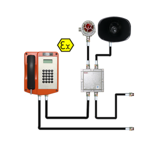 Téléphone filaire antidéflagrant certifié ATEx IECEx avec haut-parleur, version analogique SIP/IP, température de fonctionnement de -40°C à +70°C pour environnements difficiles - Product Image 2