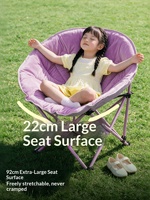 Chaise de camping pliable avec coque en acier carbone Oxford 600D, siège doux et confortable pour la pêche, le camping en plein air, les pique-niques