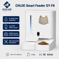 Estación de Agua y Comida para Mascotas 2 en 1, Automática, con Temporizador, WiFi, 5L, Controlada por la Aplicación Tuya Smart, Dispensador Integrado de Agua y Comida para Perros y Gatos