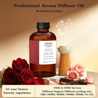 Aceite Aromático Premium de Cuero y Flor Roja para Difusor, Aroma Duradero, Aceite Esencial, OEM, ODM, Marca Privada
