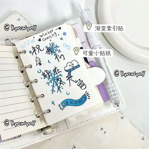 Starry M5 da máy tính xách tay Refillable kế hoạch với cửa sổ trong suốt & Bạc giọng cho Phụ nữ/quà tặng/văn phòng phẩm - Product Image 4