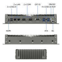 Mini PC Industrial Intel Celeron J4125 de Cuatro Núcleos, 6 Puertos USB, 2 Puertos COM, 2.5G, SSD, Nuevo, Compatible con Linux, Sin Ventilador, Computadora Integrada