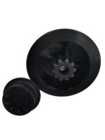 Mixeur Électrique Domestique BEISHUN DBD-052A avec Lame en Acier Inoxydable Durable et Base en Plastique Noir avec Roue Motrice