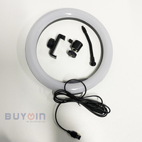 Ring Light LED 26cm Grosir, Ring Light LED Dimmable untuk Siaran Mandiri Youtube Live Streaming, Ring Light 10 Inch
