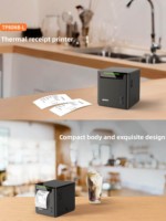 Impresora Térmica de Recibos Han-In TP80NB con Puerto USB y de Red, Compatible con Códigos de Barras, para Cocina, Punto de Venta, Hotel, Catering (Papel de 80 mm)