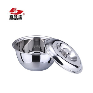 Meilleure vente au Moyen-Orient : Ensembles de bols mélangeurs en acier inoxydable écologiques de la marque Jiatejia avec couvercle pour accessoires de cuisine - Product Image 3