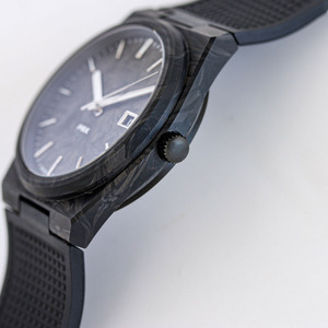 Montre de sport de luxe ultra-fine en fibre de carbone pour homme – Cadran minimaliste, bracelet en caoutchouc, montre mécanique étanche - Product Image 5