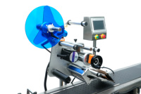 Machine d'étiquetage automatique à grande vitesse pour sacs en plastique avec convoyeur de pagination par aspiration
