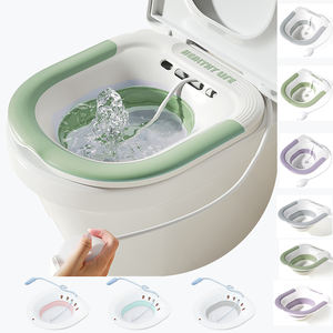 Asiento de Vapor Yoni de Silicona Médica <span class=keywords><strong>LOWO</strong></span> para Hemorroides Posparto, Asiento Plegable para Inmersión Perineal con Orificios de Drenaje y Área de Asiento Más Amplia - Product Image 1