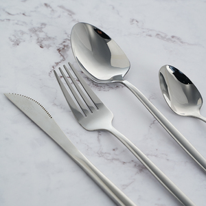 Juego de cubiertos de acero inoxidable 11/0 al por mayor, cubiertos de plata desechables para bodas, fiestas para restaurantes occidentales - Product Image 3