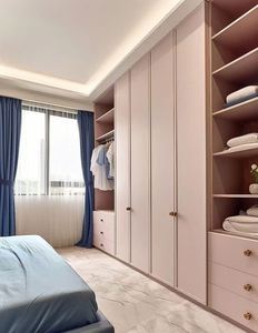 ตู้เสื้อผ้าไม้เนื้อแข็งระดับไฮเอนด์แบบกำหนดเองสำหรับห้องนอนอพาร์ทเมนต์เรียบง่ายเฟอร์นิเจอร์ห้องเก็บเสื้อคลุม - Product Image 3