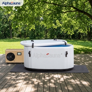 Bain de glace gonflable pour 2 personnes, petit bassin de récupération sportive, bain froid, refroidisseur en option - Product Image 1