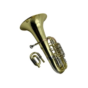 Kèn <span class=keywords><strong>Euphonium</strong></span> cao cấp SEAOUSND OEM JYEP740 mạ vàng 4 van xoay, khóa C/Bb - Product Image 4