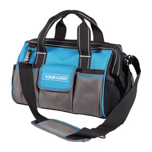 2026 Wholesale Customization 2 in 1 Universal Tool Storage Hardware Mechanic Optic Fiber Blue Tool Bag Diy Worker Bag - Product Image 6