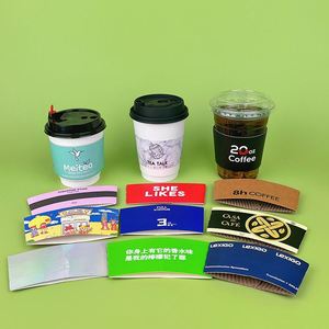 Hot Sale Custom logo Hot Cold Drink Boba Tea <b>Cup</b> Coffee <b>Cup</b> Corrugated Paper Sleeve Cardboard Paper Sleeves - Product Image 3