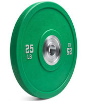 Peralatan Kebugaran Gym Rumahan, Pelat Beban Kompetisi Warna-Warni, Pelat Barbel CPU, Pelat Bumper Urethane Ramah Lingkungan