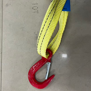 Sangle plate réglable à 4 brins en polyester, capacité 6 tonnes, résistante à l'usure, facteur <span class=keywords><strong>de</strong></span> sécurité 5:1 pour panneaux <span class=keywords><strong>de</strong></span> béton préfabriqués en entrepôt - Product Image 4