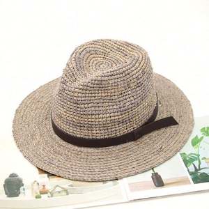 Chapeau de paille en raphia d'été tendance, vente en gros, protection solaire pour hommes et femmes, plusieurs grandes tailles, chapeau Panama - Product Image 2