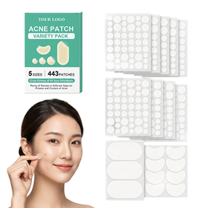 Pack varié de patchs anti-acné, 443 patchs, 5 tailles, traitement des boutons hydrocolloïdes pour tous types de peau, adultes - Product Image 1