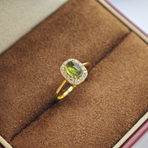 แหวนเพชรทัวร์มาลีนเงินแท้ 925 จาก UM Jewelry เหมาะสำหรับทุกเพศ ใส่ได้ทุกวัน ของขวัญวันครบรอบแต่งงาน - Product Image 4