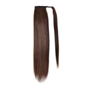 Extensions de cheveux en queue de cheval à clipser, 100 % cheveux vierges brésiliens, extensions de cheveux Remy, sans nœuds et sans perte de cheveux, vente en gros - Product Image 1