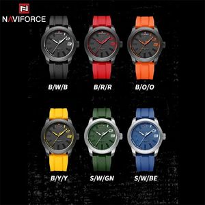 นาฬิกาข้อมือ NAVIFORCE 9202 แฟชั่นสำหรับผู้ชาย นาฬิกาหรู กันน้ำ สปอร์ต สายยาง ธุรกิจ ควอตซ์ ของขวัญสำหรับผู้ชาย - Product Image 6