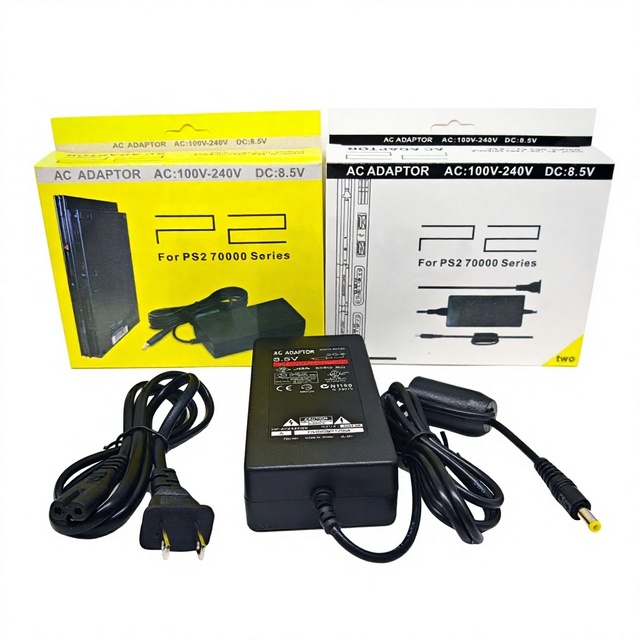 For PS2 Power Supply 100-240V AC Adapter for P2 70000 Game Console EU Plug AC Adapter Wall Charger Travel Charger