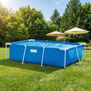 <span class=keywords><strong>Piscina</strong></span> Inflable Rectangular de PVC para Niños y Familias, para Jardín o Patio Trasero - Product Image 5