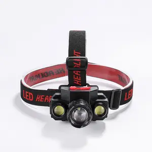 Popular high power head lamp usb Rechargeable Lithium 18650 Battery built in waterproof zoom LED cob headlamp for outdoor