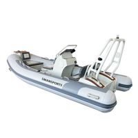 Bateau flottant gonflable avec coque en aluminium bateau rhib DL390 13ft bateau RIB de luxe
