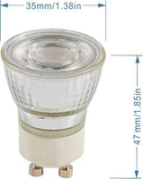 Bombilla LED GU10 GU11 MR11 para Foco, 35mm 1.38in 5W 470LM AC180-260V, Lámpara LED para Riel