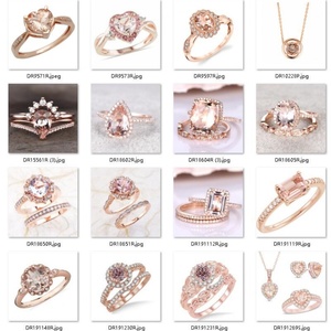 ต่างหูเงินแท้ 925 ชุบทองคำขาว ประดับมอร์แกไนต์ทรงหยดน้ำ - Product Image 3