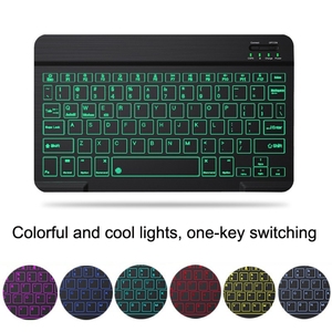 Prezzo all'ingrosso 10 pollici RGB colorato retroilluminato <span class=keywords><strong>Wireless</strong></span> tastiera e <span class=keywords><strong>Mouse</strong></span> Set per telefono cellulare/Tablet - Product Image 3