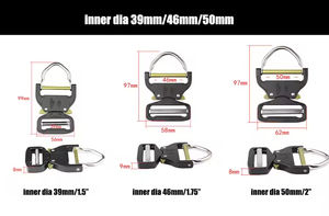 Hebilla deslizante ajustable de alta calidad de 26mm 39mm 45mm 50mm, hebilla táctica de liberación rápida con anillo en D, fabricante de hebilla de Metal - Product Image 4