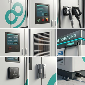 Station <span class=keywords><strong>de</strong></span> <span class=keywords><strong>recharge</strong></span> rapide pour véhicules électriques tout-en-<span class=keywords><strong>un</strong></span> <span class=keywords><strong>de</strong></span> haute qualité avec stockage <span class=keywords><strong>d</strong></span>'énergie photovoltaïque intégré pour voitures électriques - Product Image 3